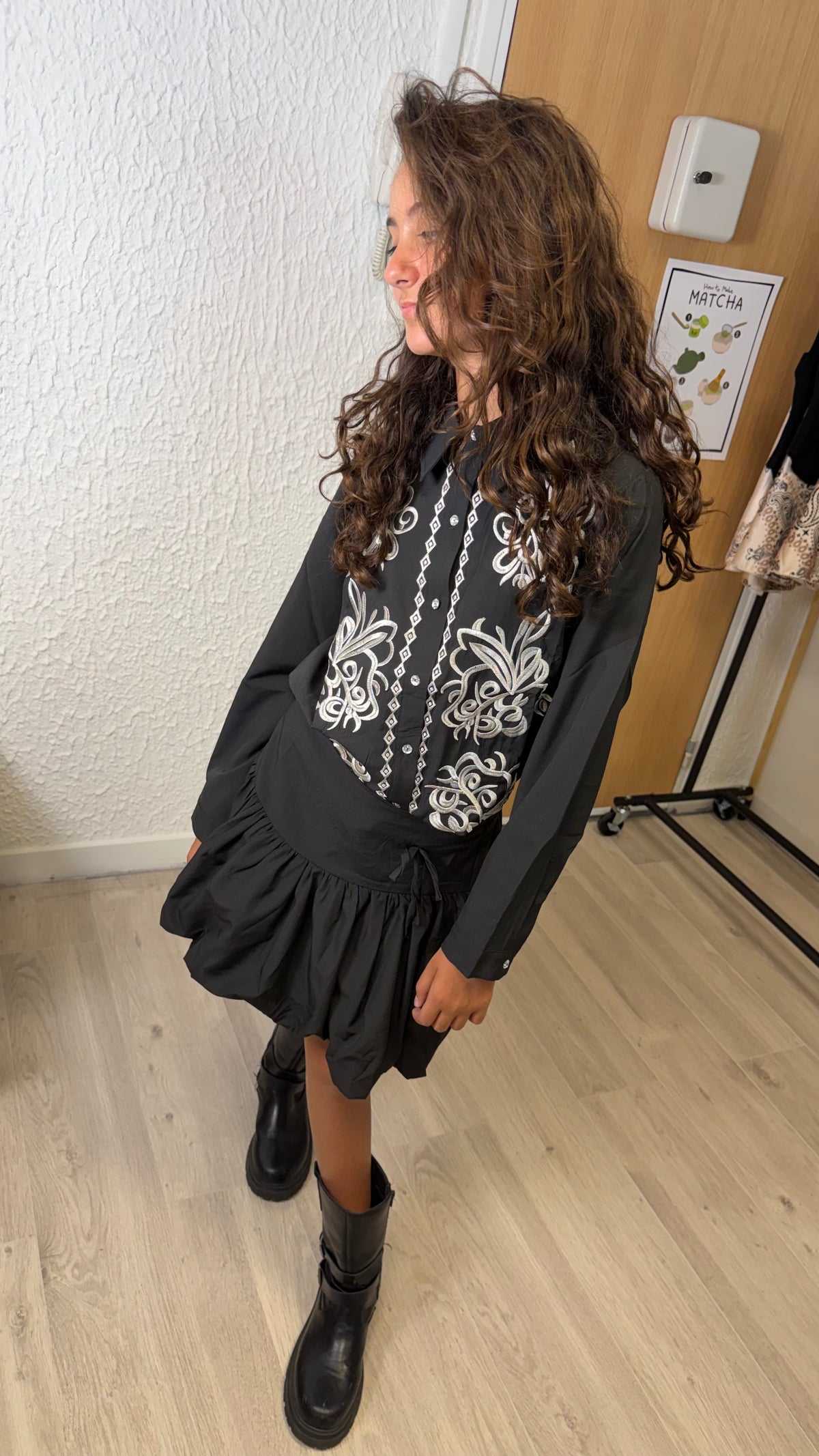 Chemise Boho Black