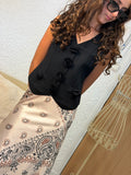 Gilet Black rose