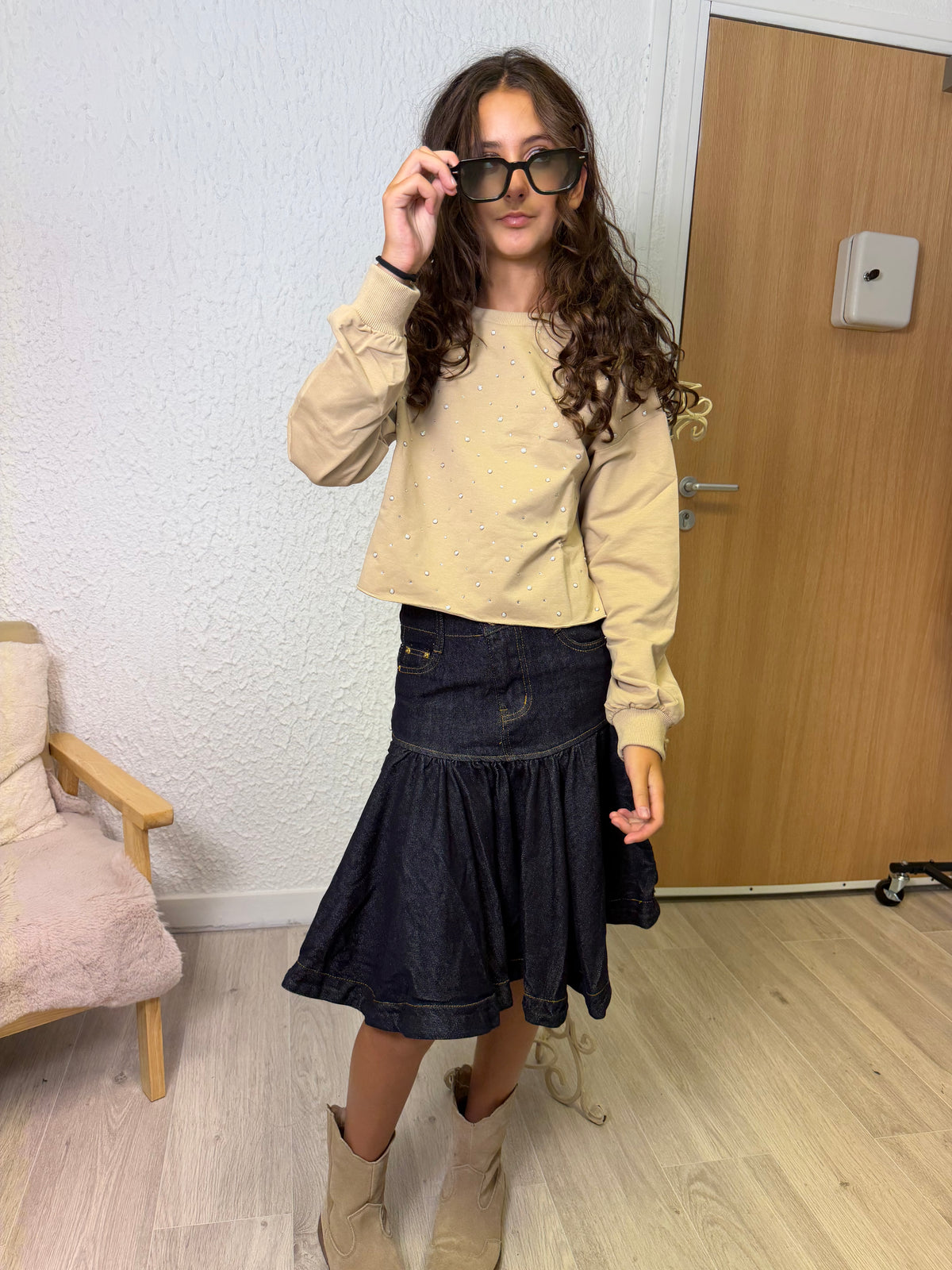Jupe Denim Flare