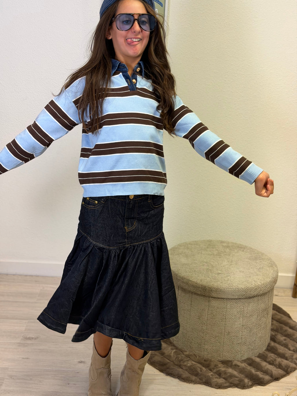 Pull Denim Choco Blue