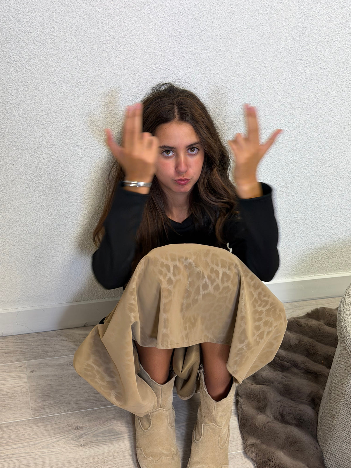 Jupe Léo beige