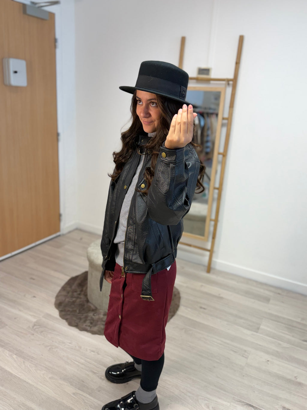 Jupe Safari Bordeaux